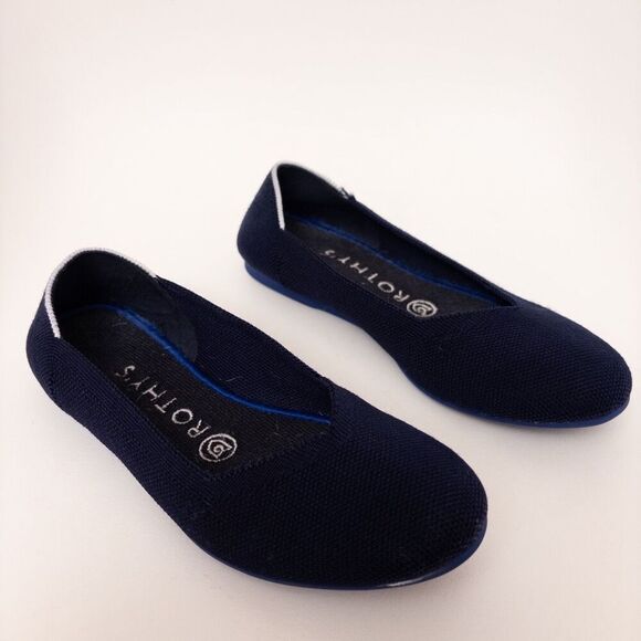 Rothy’s The Flat Maritime White Halo Size 6.5 - Picture 3 of 8